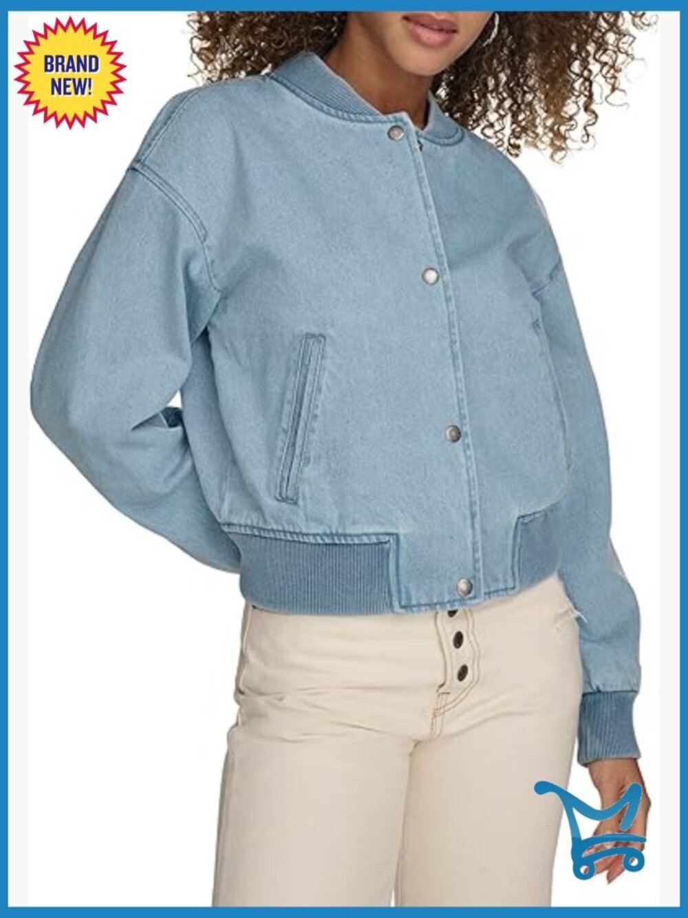 Crop Varsity Snap Bomber Jacket Retro Sporty